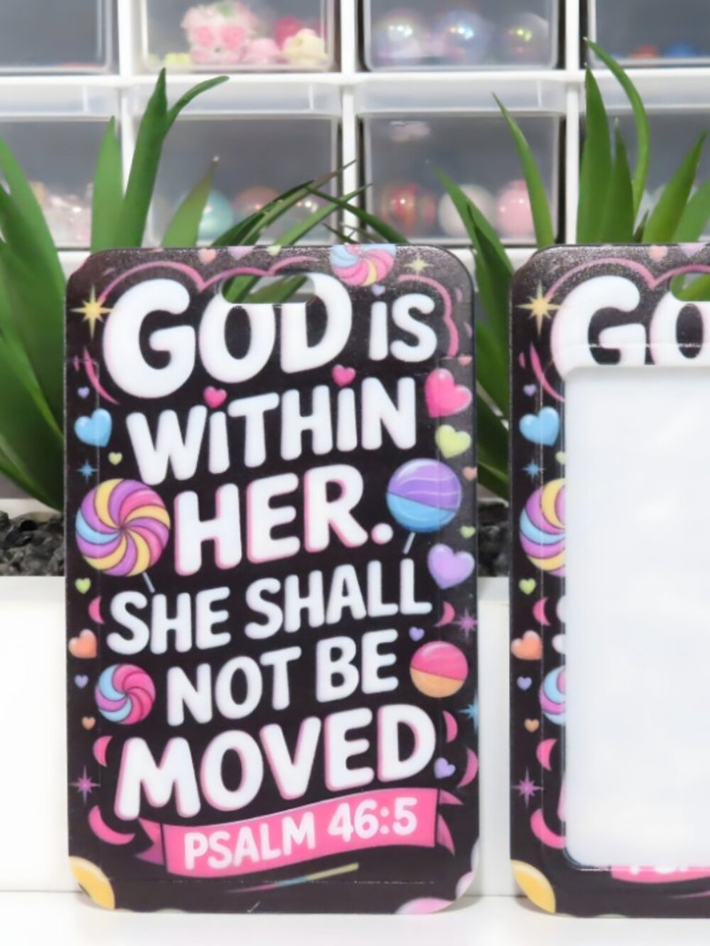 God Is Within Her Badge Holder (Psalm 46:5)